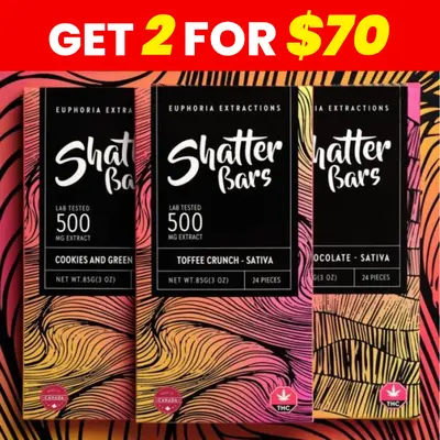 EUPHORIA SATIVA SHATTER BAR, Edibles